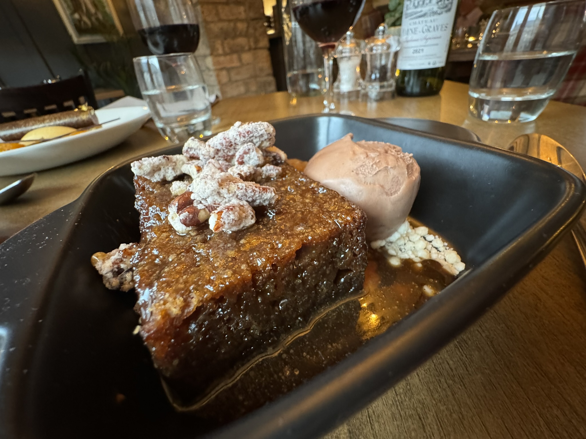 AFTERS: Sticky toffee with pecan, date and whiskey (ice cream flavour swapped out). Image: Iain Smith